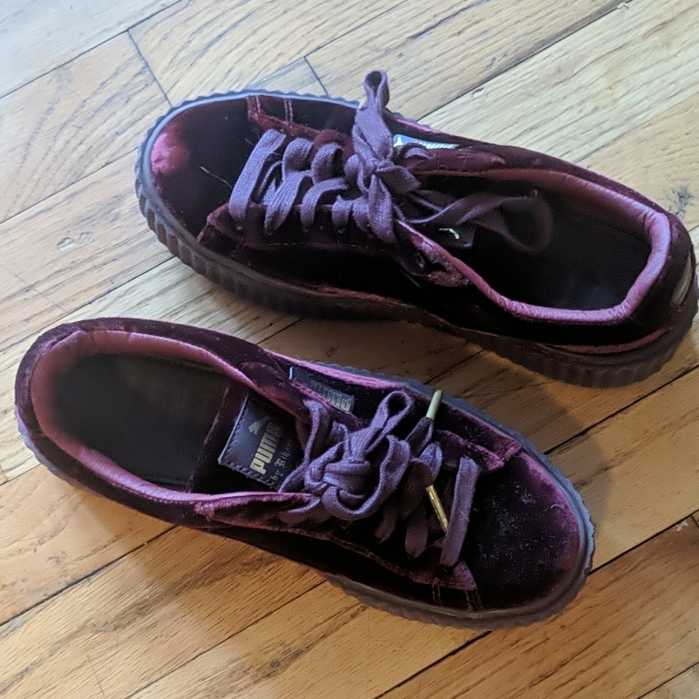 Fenty Puma burgundy creepers